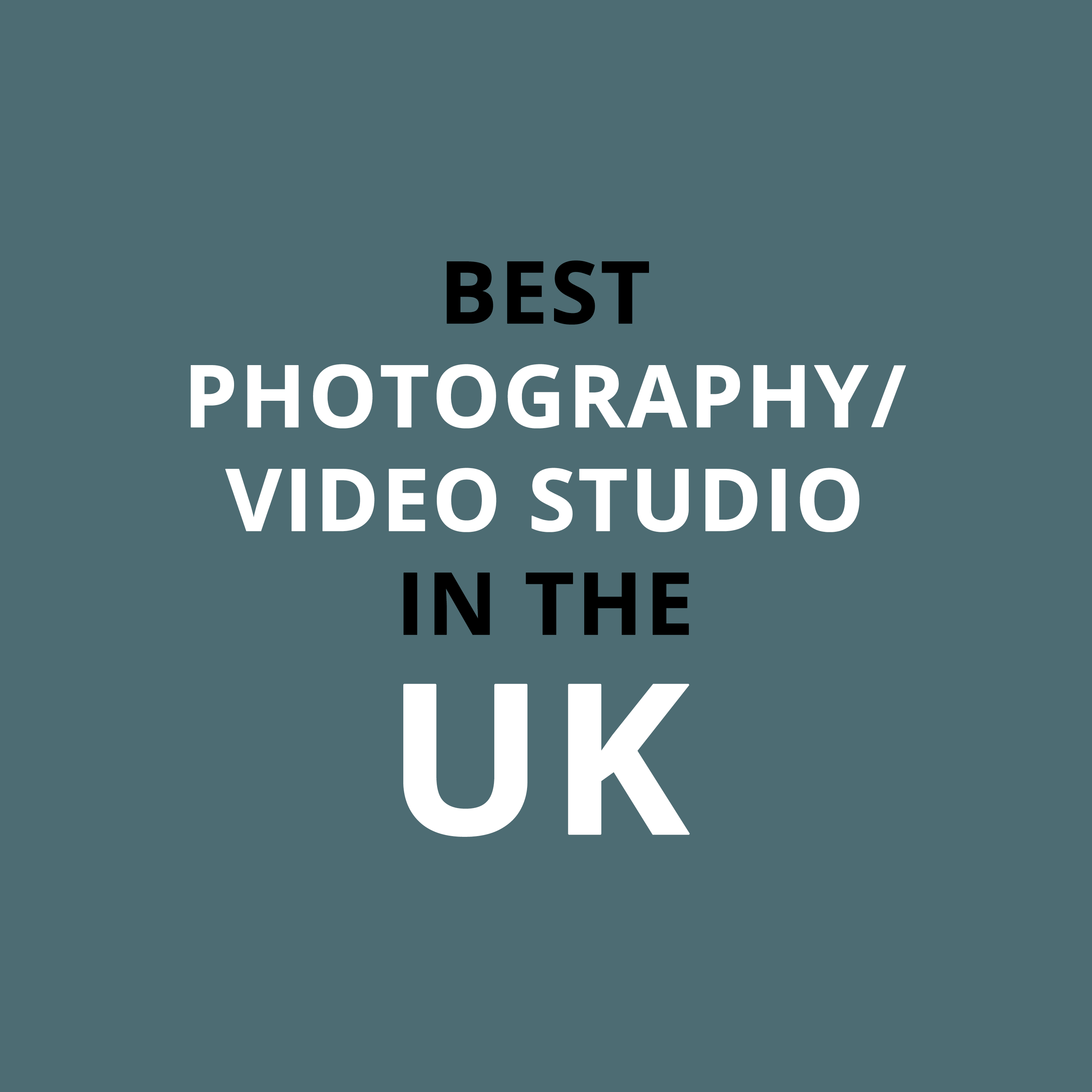 Best Photography/Video Studios in the UK